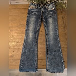 Grace Easy Fit Jeans with Desert Embroidery Pockets 28x31